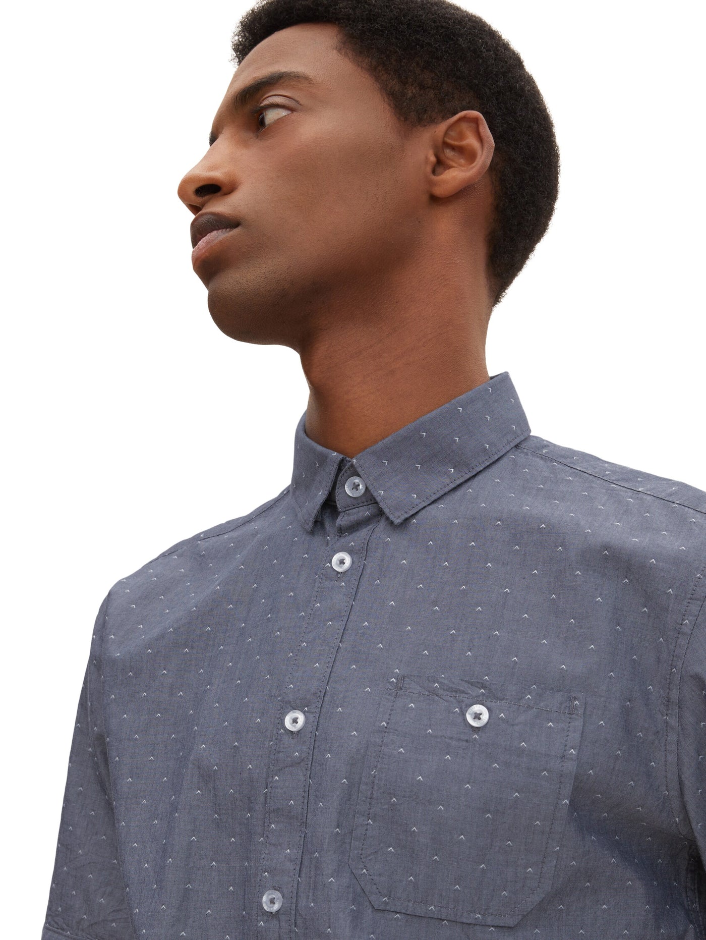 Tom Tailor Strukturiertes Hemd mit Button Down Kragen