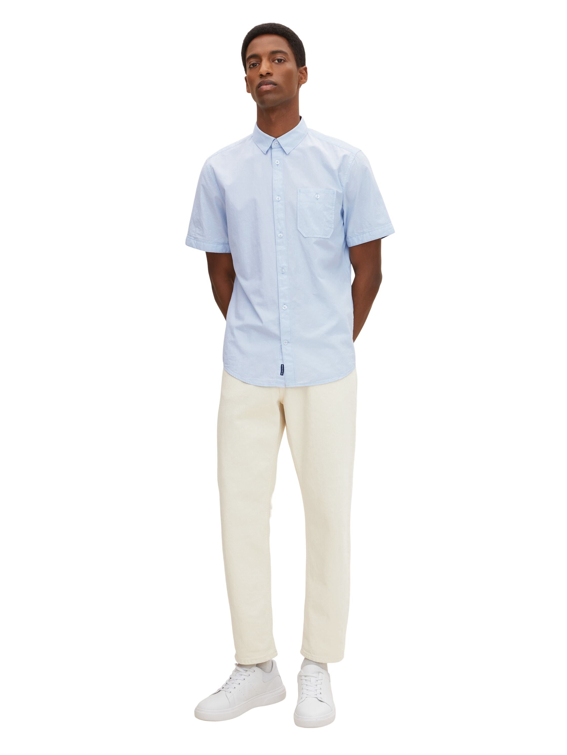 Tom Tailor Strukturiertes Hemd mit Button Down Kragen