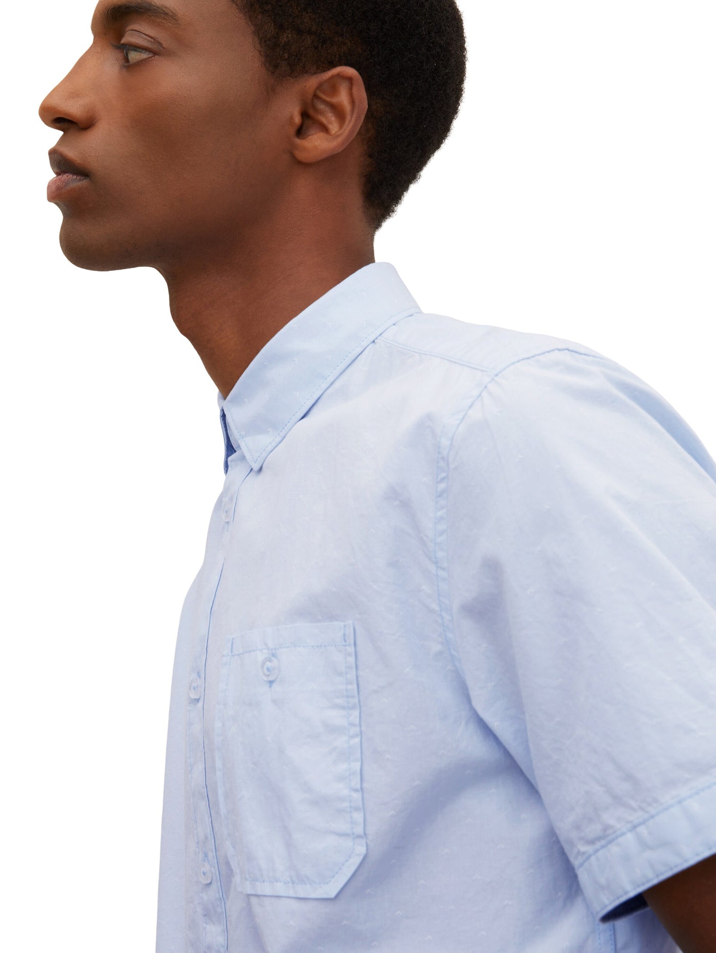 Tom Tailor Strukturiertes Hemd mit Button Down Kragen