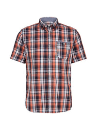 Tom Tailor Kariertes Hemd mit Kentkragen und Knopfleiste