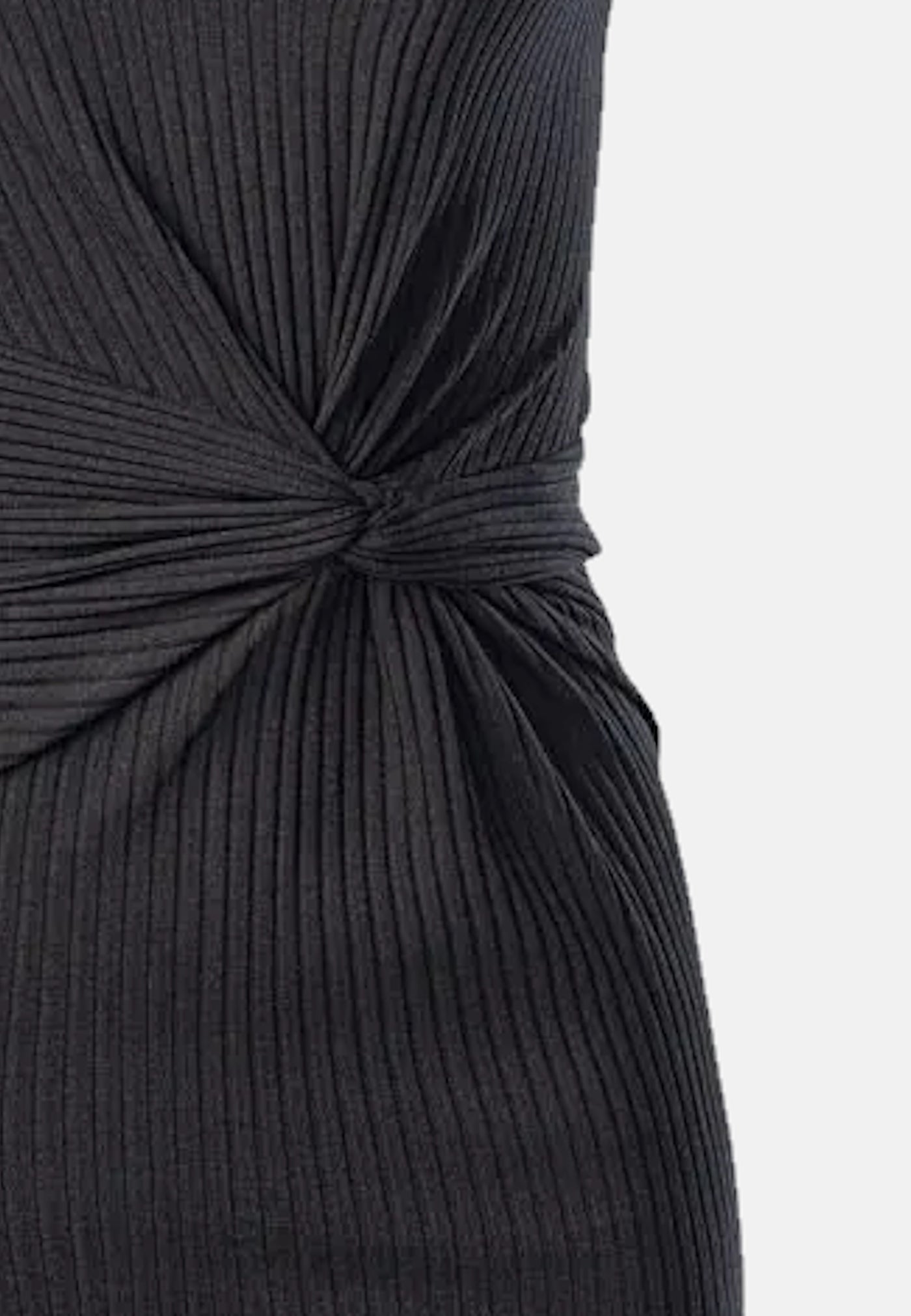 Guess Knielanges Kleid ERNESTINE KNOT mit Rundhalsausschnitt und Zierknöpfen in Slim Fit