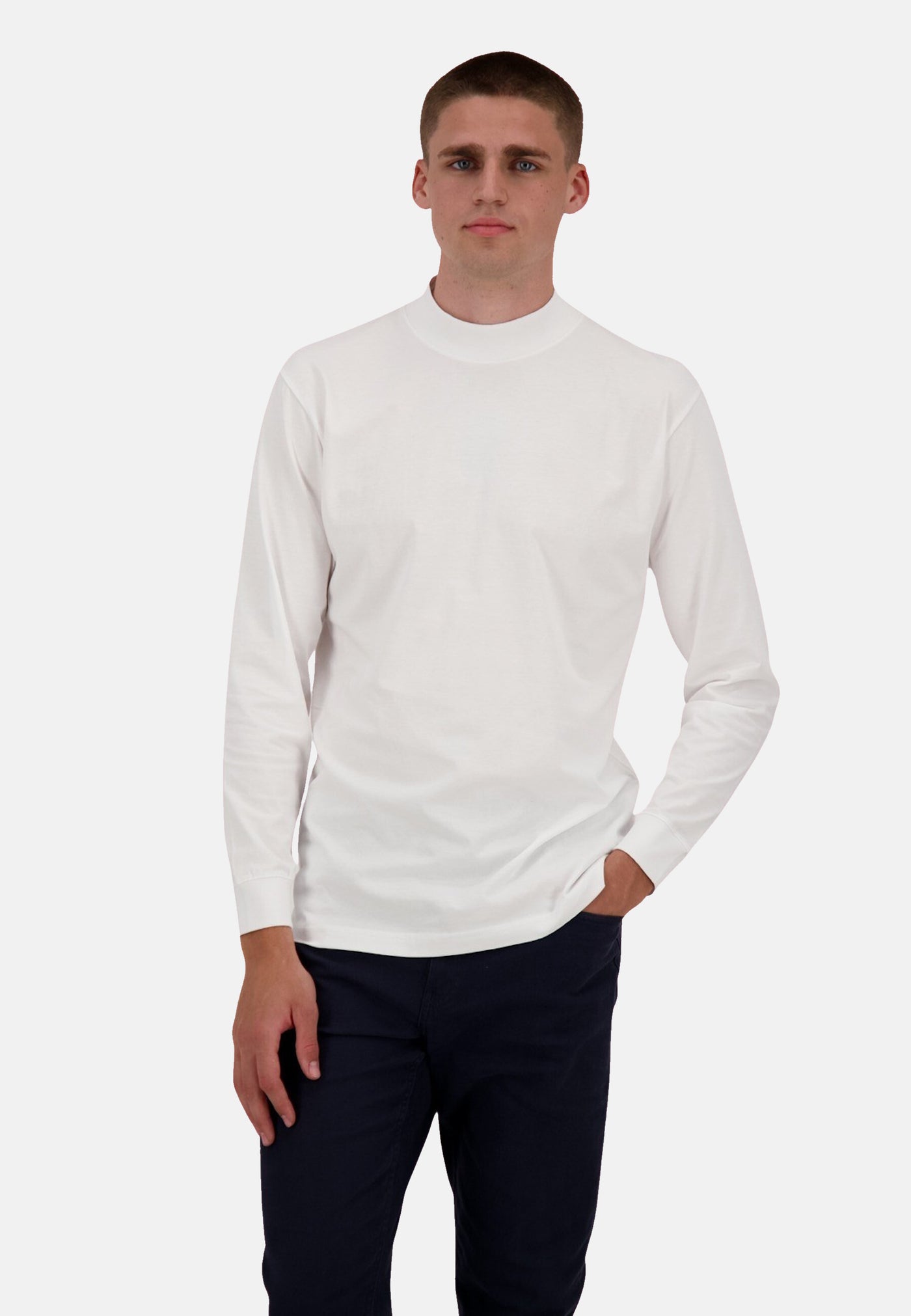 Ragman Stehkragenshirt