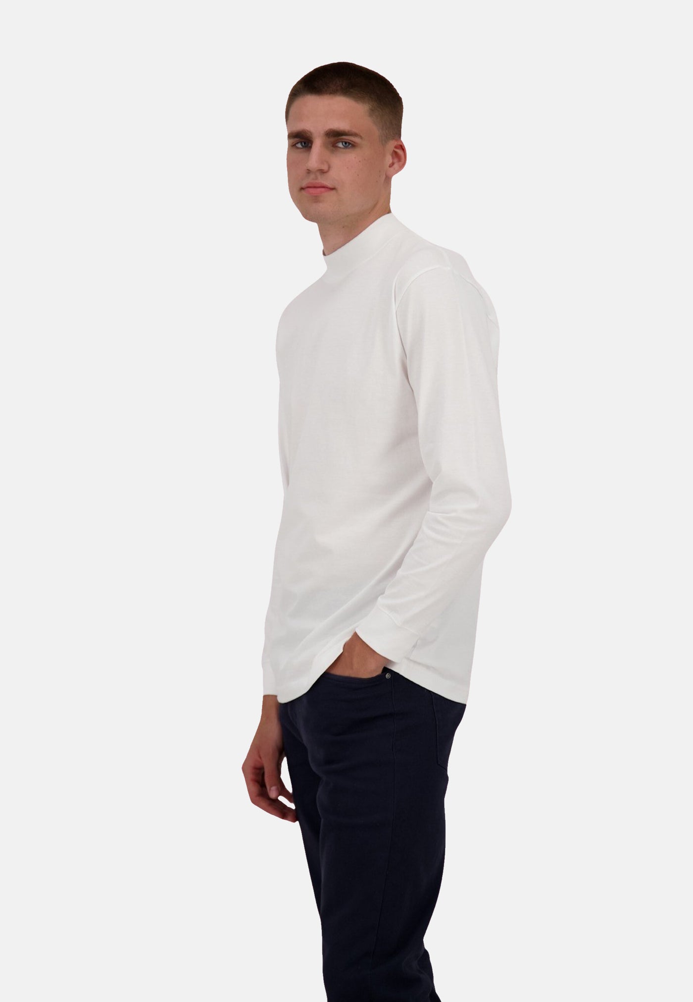 Ragman Stehkragenshirt