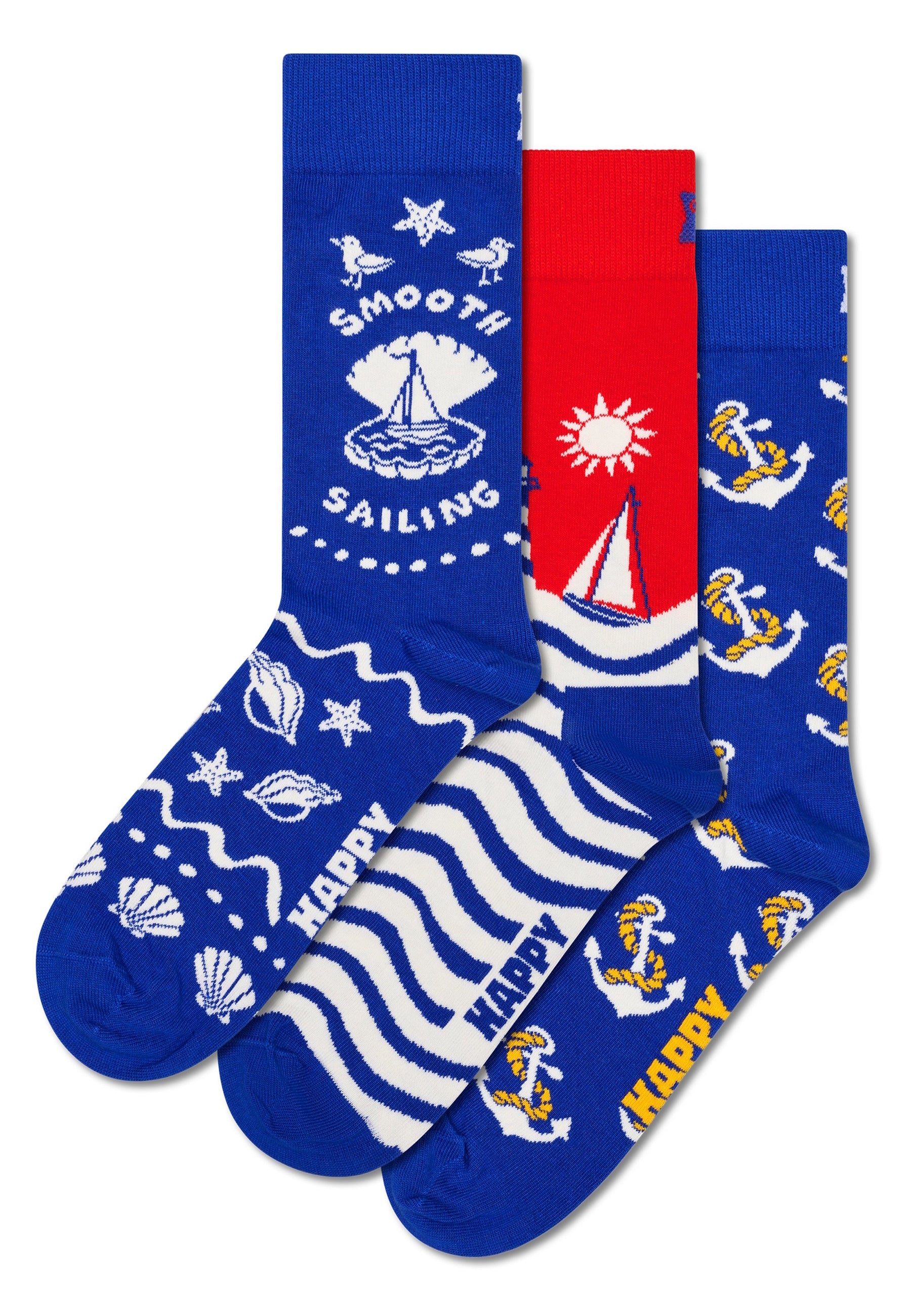 Happy Socks SMOOTH SAILING Socken 3er Pack