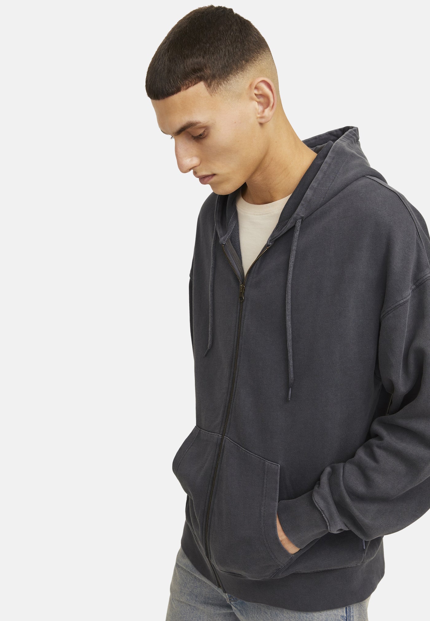 Jack & Jones CHARGE FADED Kapuzensweatjacke