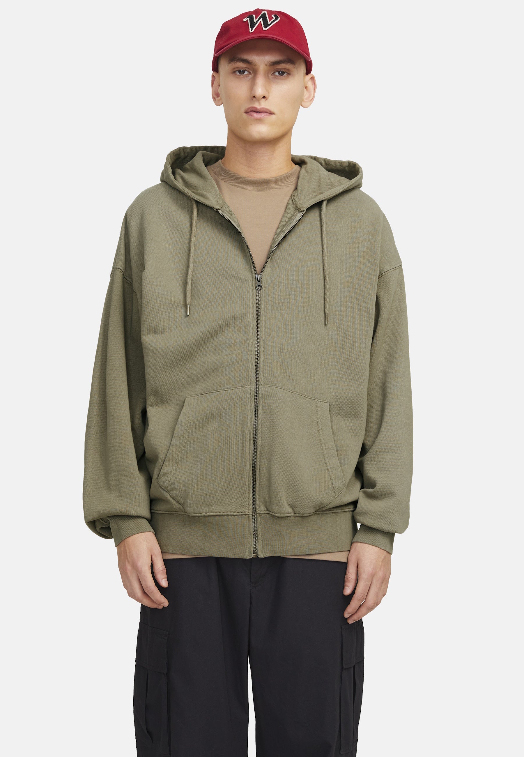 Jack & Jones CHARGE FADED Kapuzensweatjacke