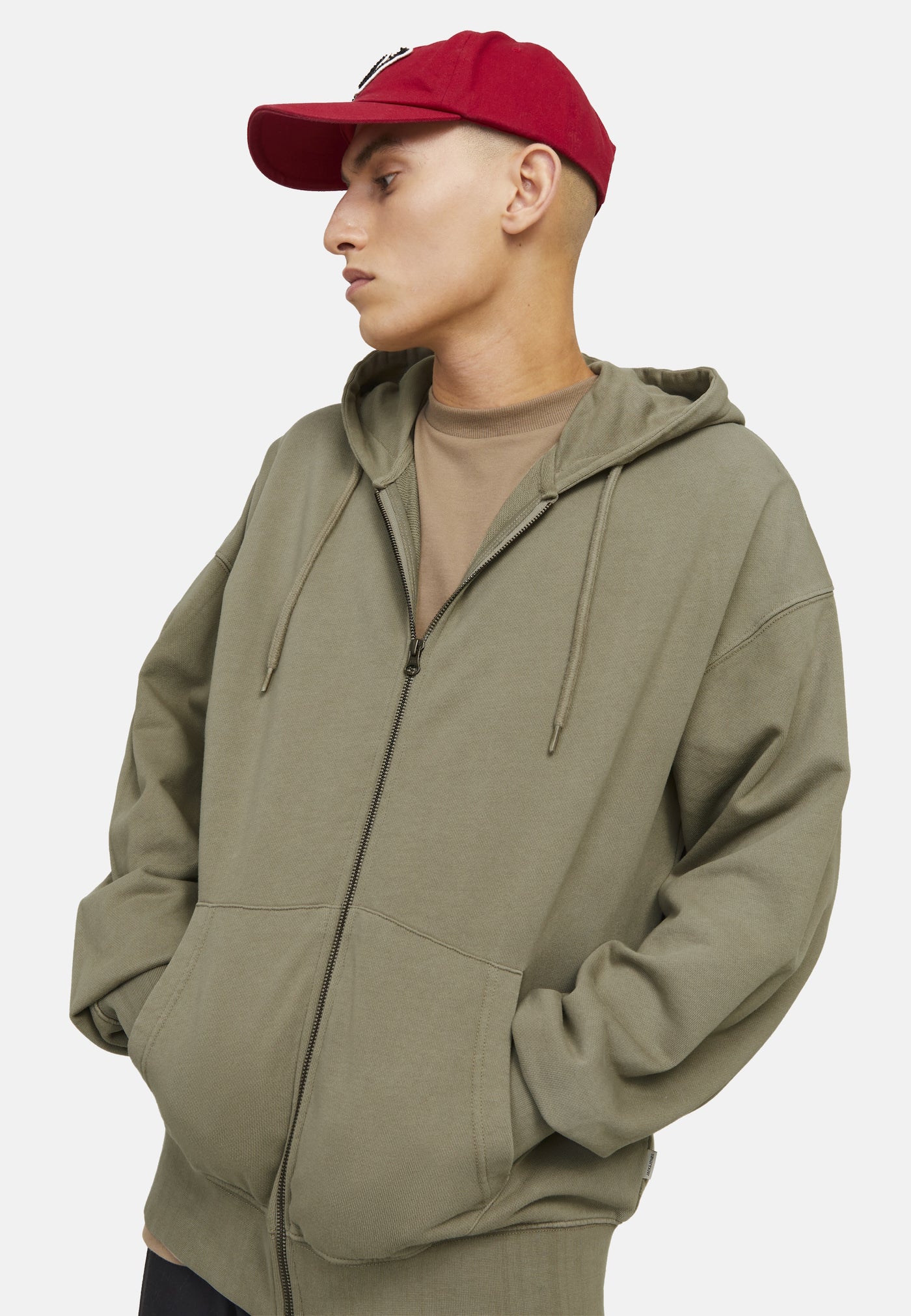 Jack & Jones CHARGE FADED Kapuzensweatjacke