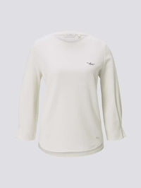Tom Tailor Sweatshirt Longsleeve aus Bio Baumwolle R-Neck