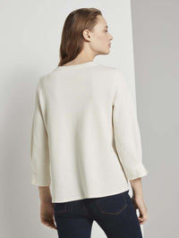 Tom Tailor Sweatshirt Longsleeve aus Bio Baumwolle R-Neck