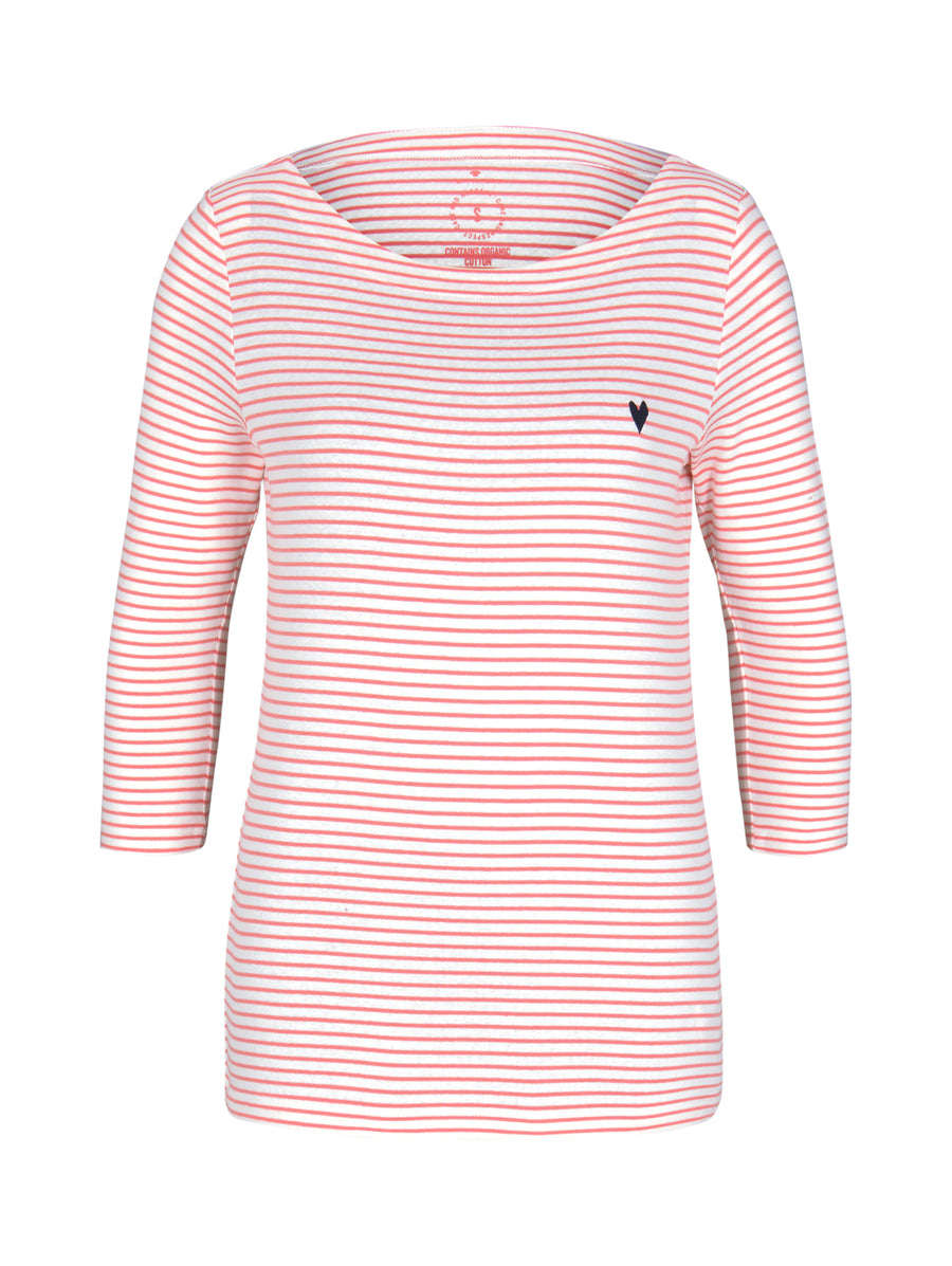 Tom Tailor Damenshirt gestreift 7/8 Arm Rundhals