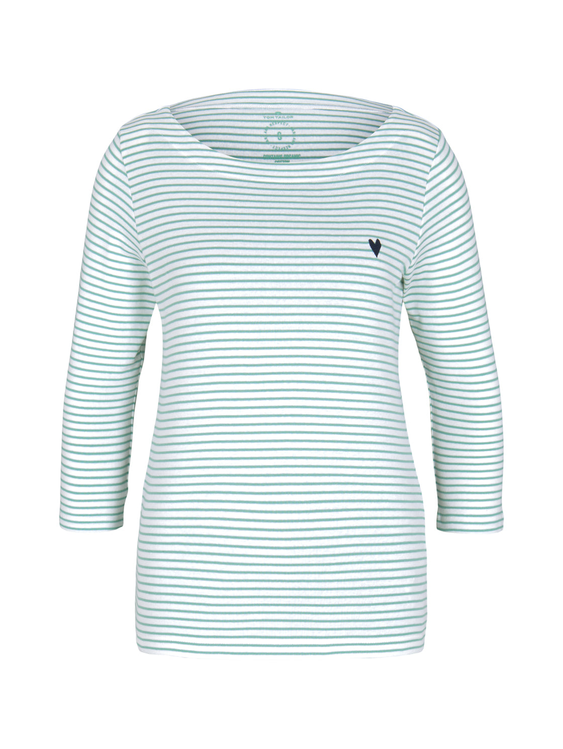 Tom Tailor Damenshirt gestreift 7/8 Arm Rundhals