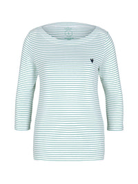 Tom Tailor Damenshirt gestreift 7/8 Arm Rundhals