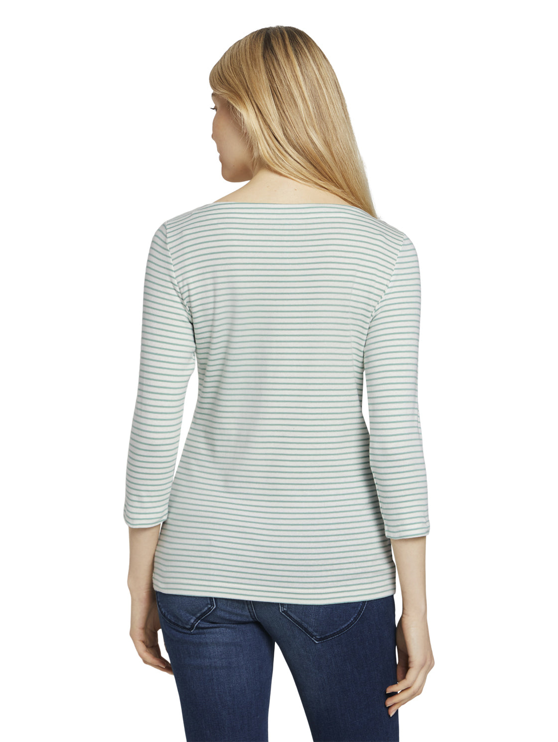 Tom Tailor Damenshirt gestreift 7/8 Arm Rundhals