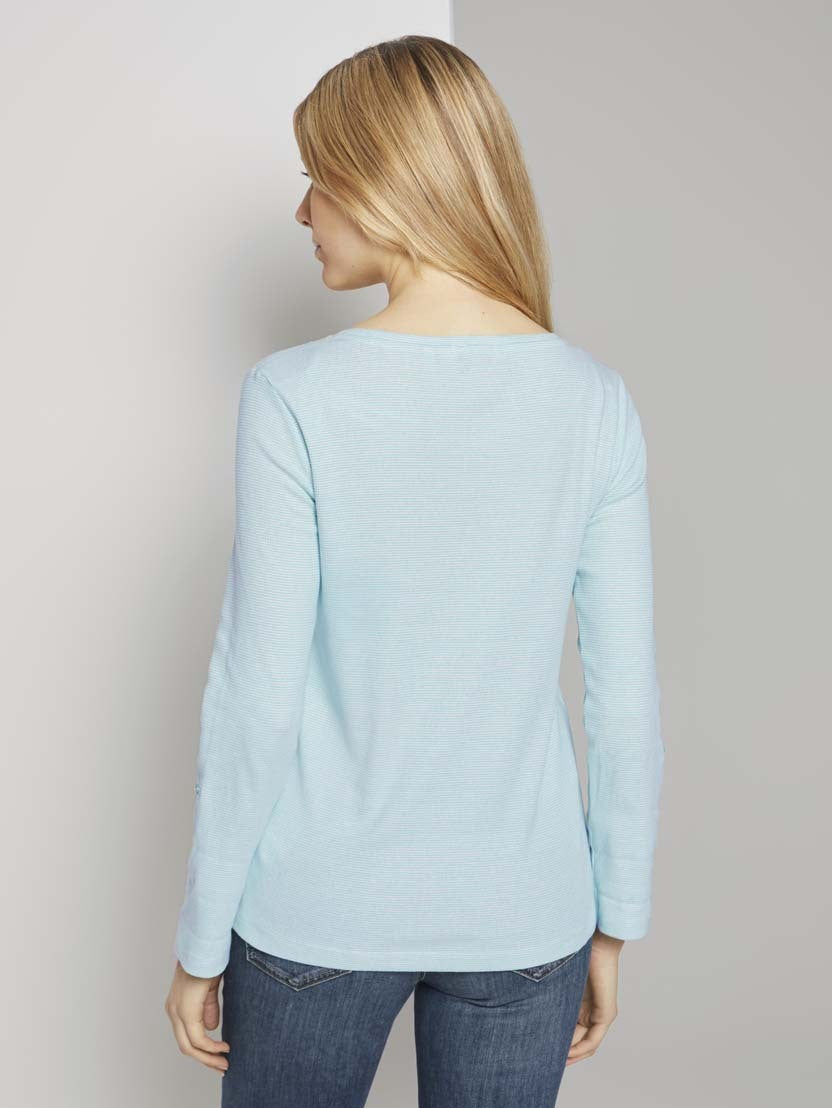 Tom Tailor Shirt gestreift mit langen Armen Longsleeve