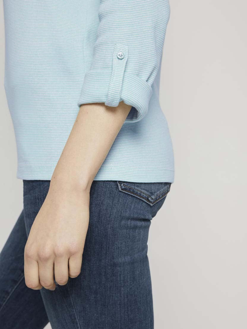 Tom Tailor Shirt gestreift mit langen Armen Longsleeve