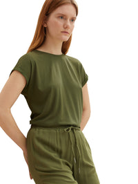 Tom Tailor Basic T-Shirt mit Rundhals in Loose Fit