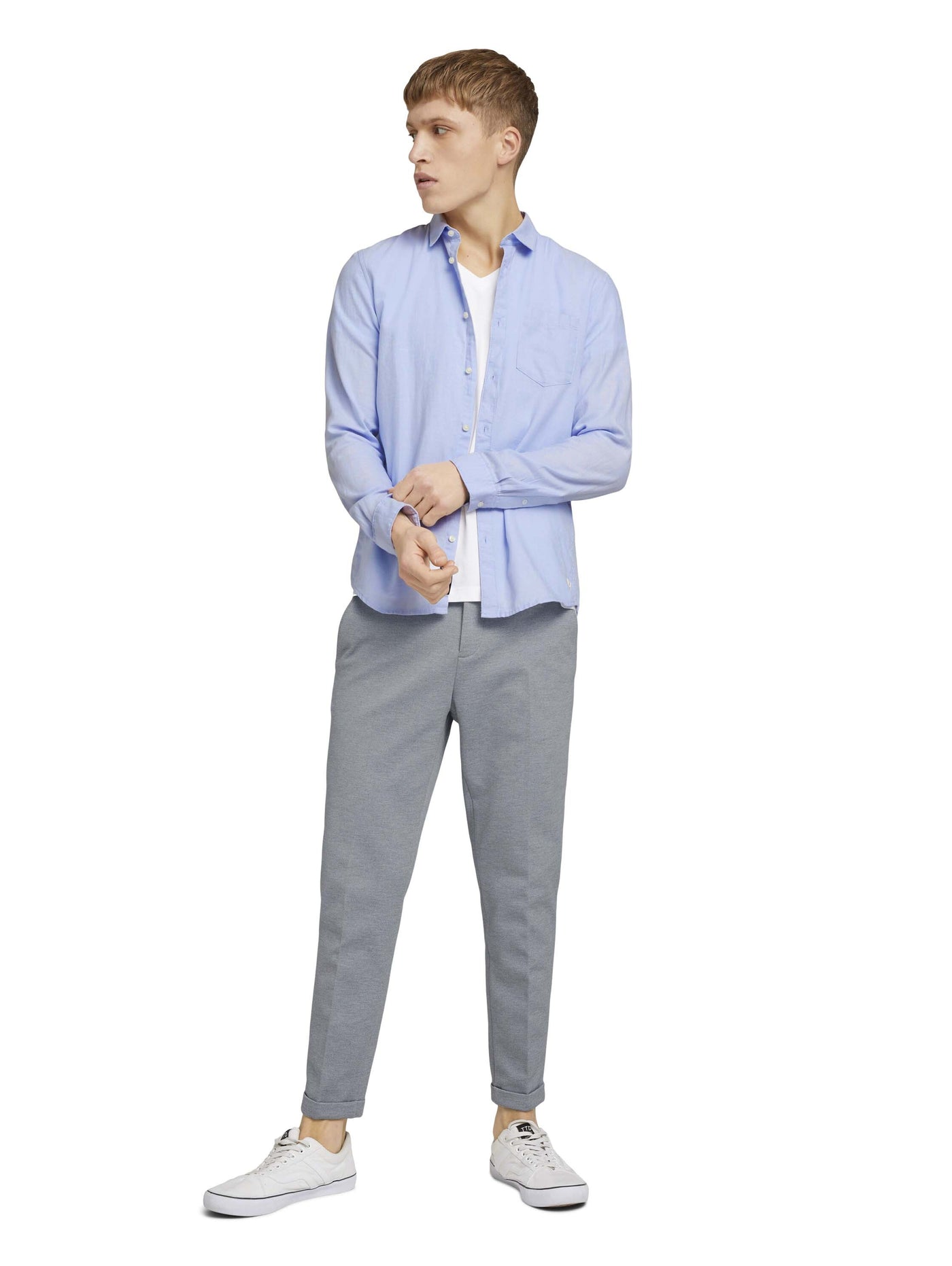 Tom Tailor Shirt fein strukturiert mit Bio Baumwolle