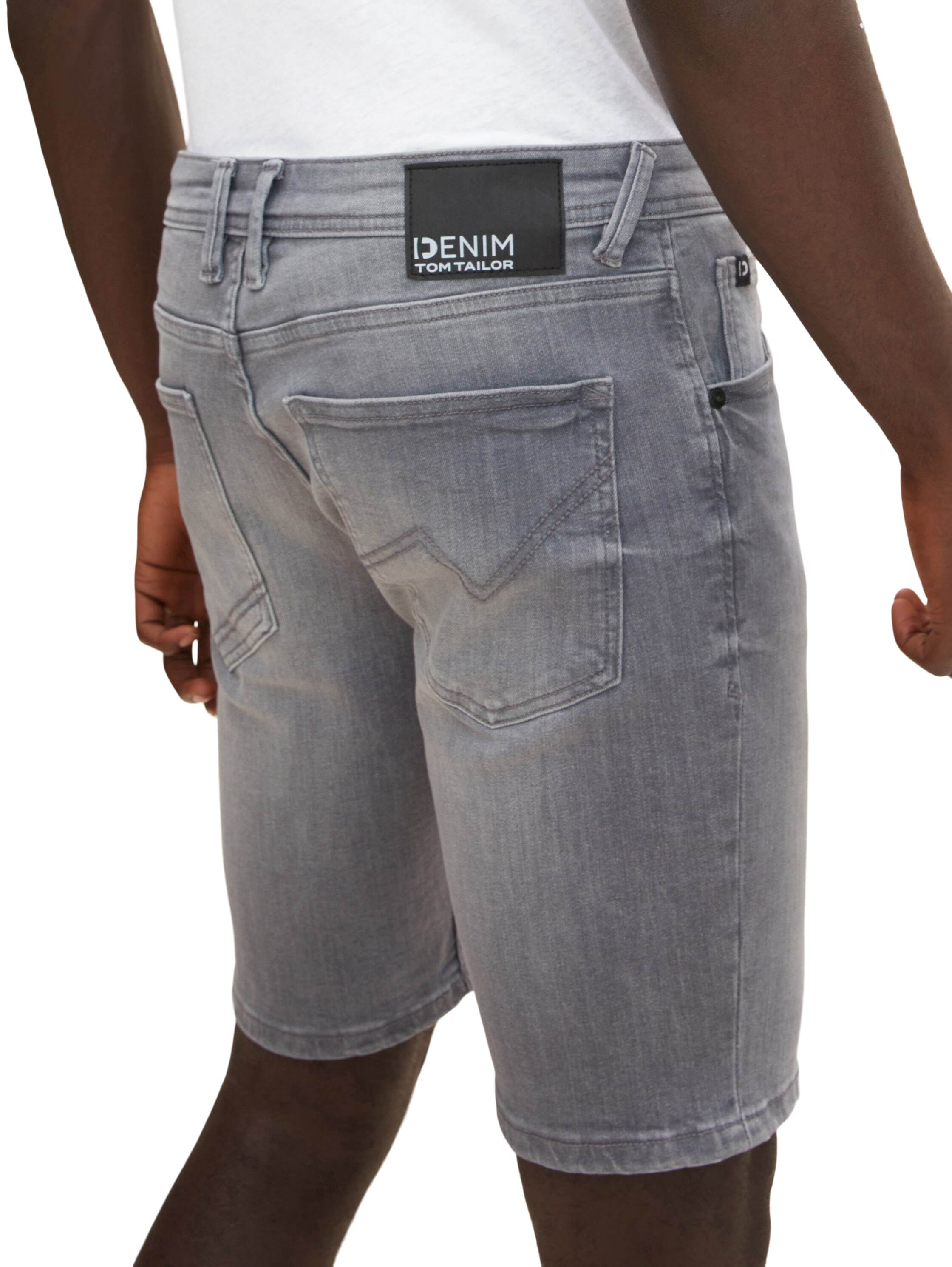 Tom Tailor Denim Male Shorts mit Gürtelschlaufen im 5-Pocket-Style