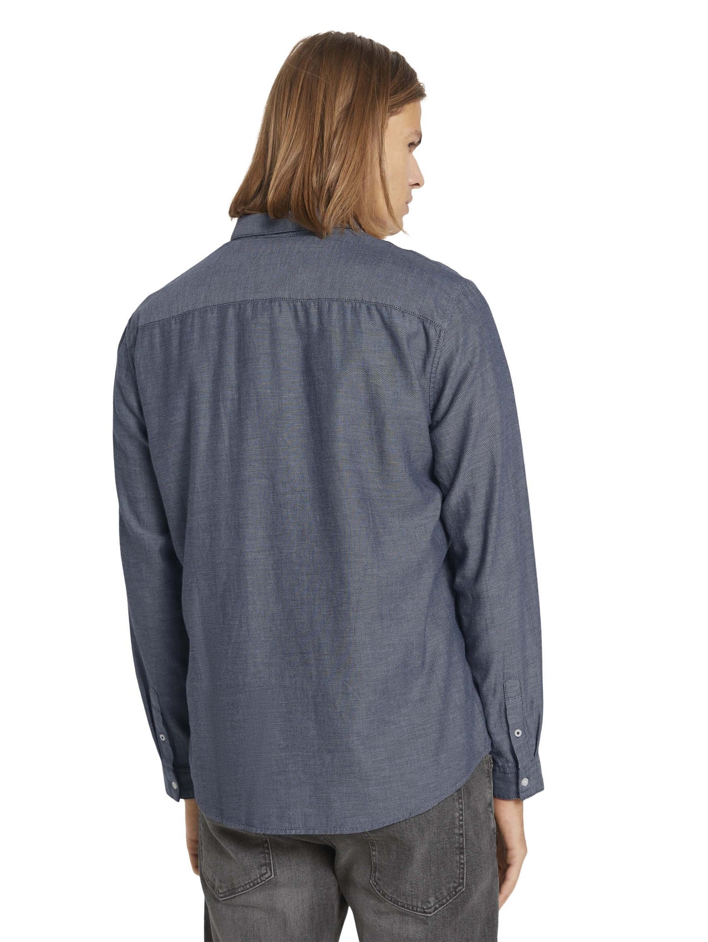 Tom Tailor Shirt fein strukturiert mit Bio Baumwolle