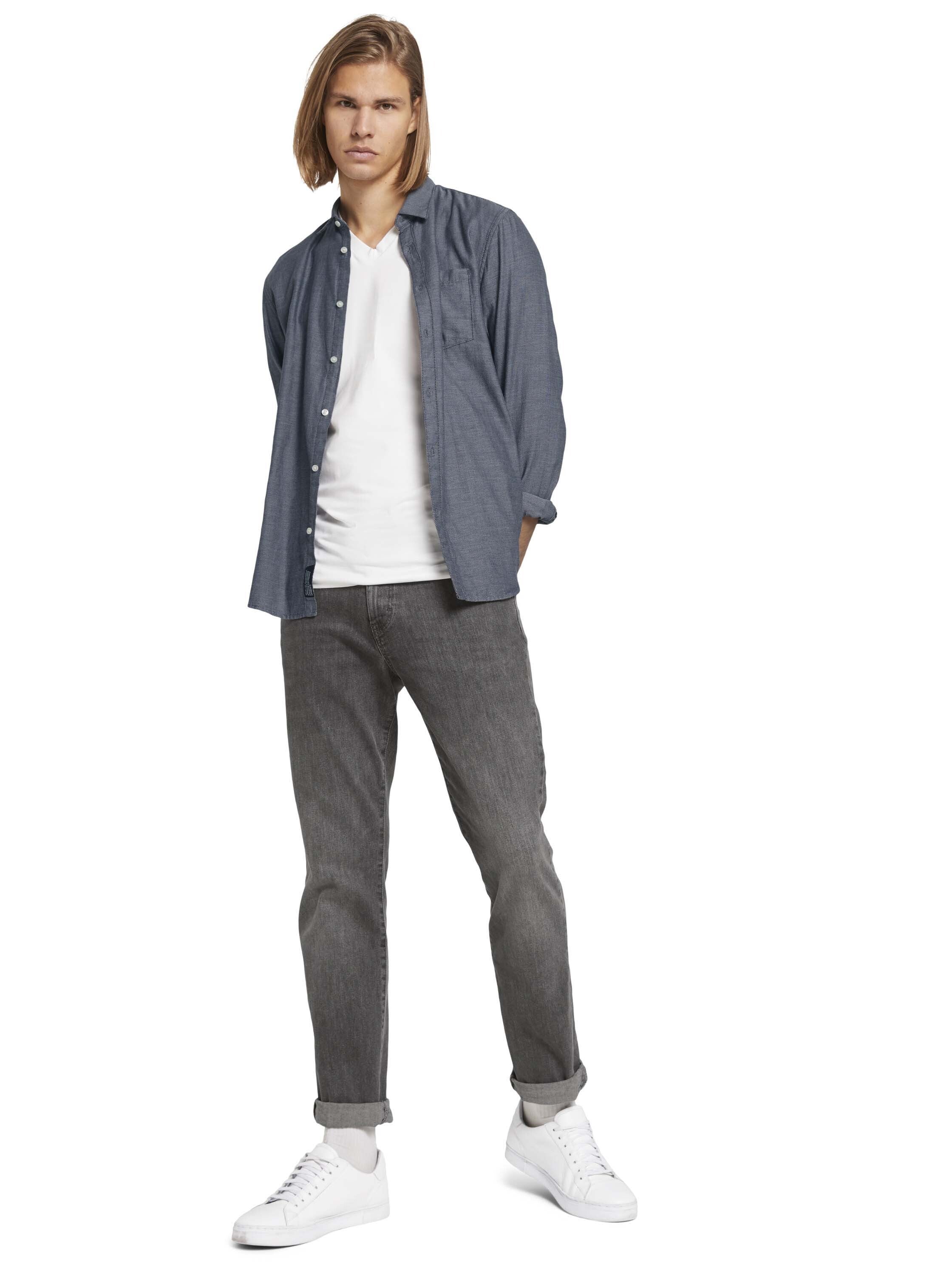 Tom Tailor Shirt fein strukturiert mit Bio Baumwolle