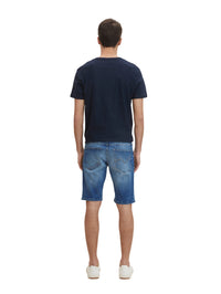 Tom Tailor Denim Male Shorts mit Gürtelschlaufen im 5-Pocket-Style