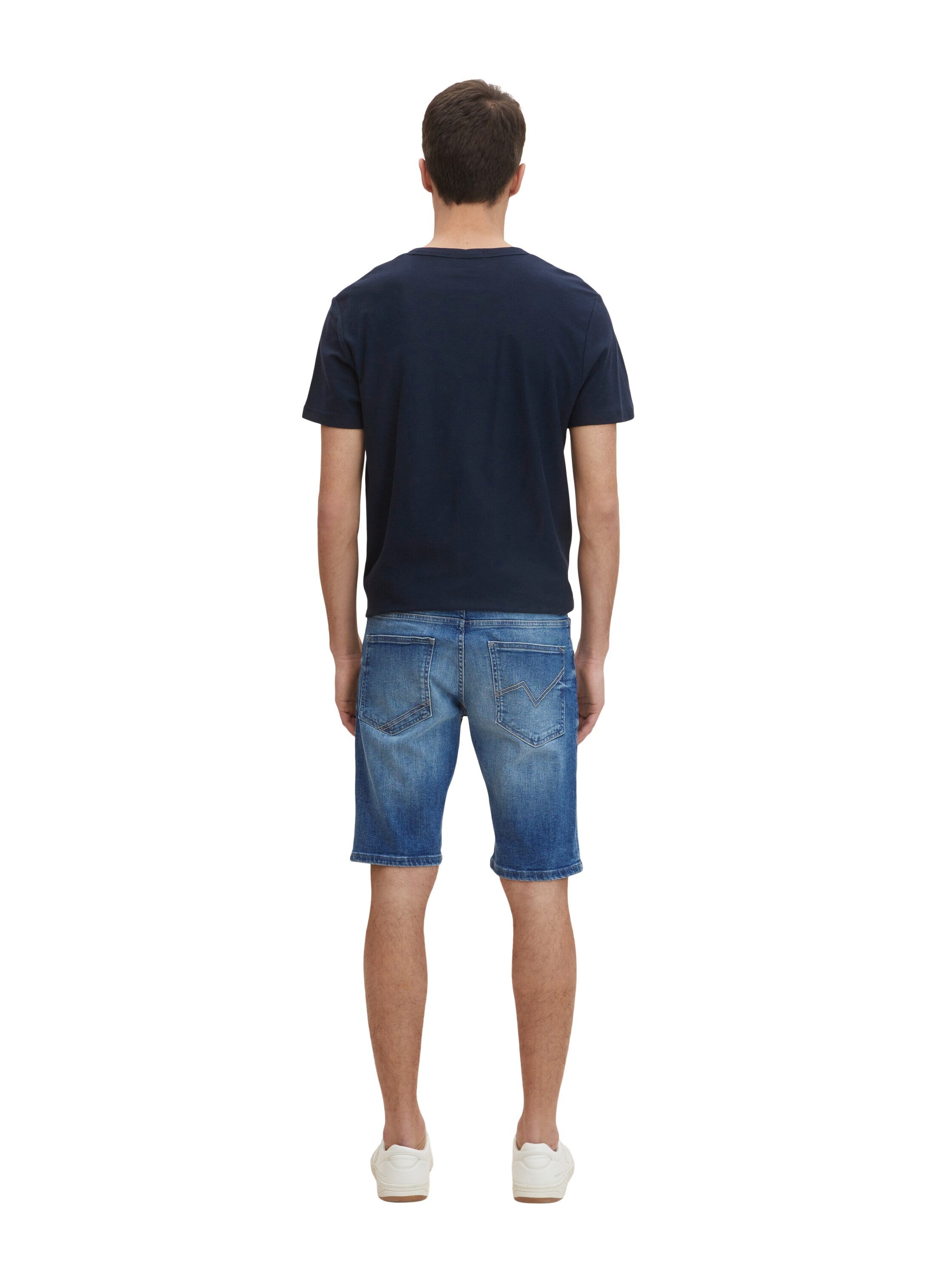 Tom Tailor Denim Male Shorts mit Gürtelschlaufen im 5-Pocket-Style