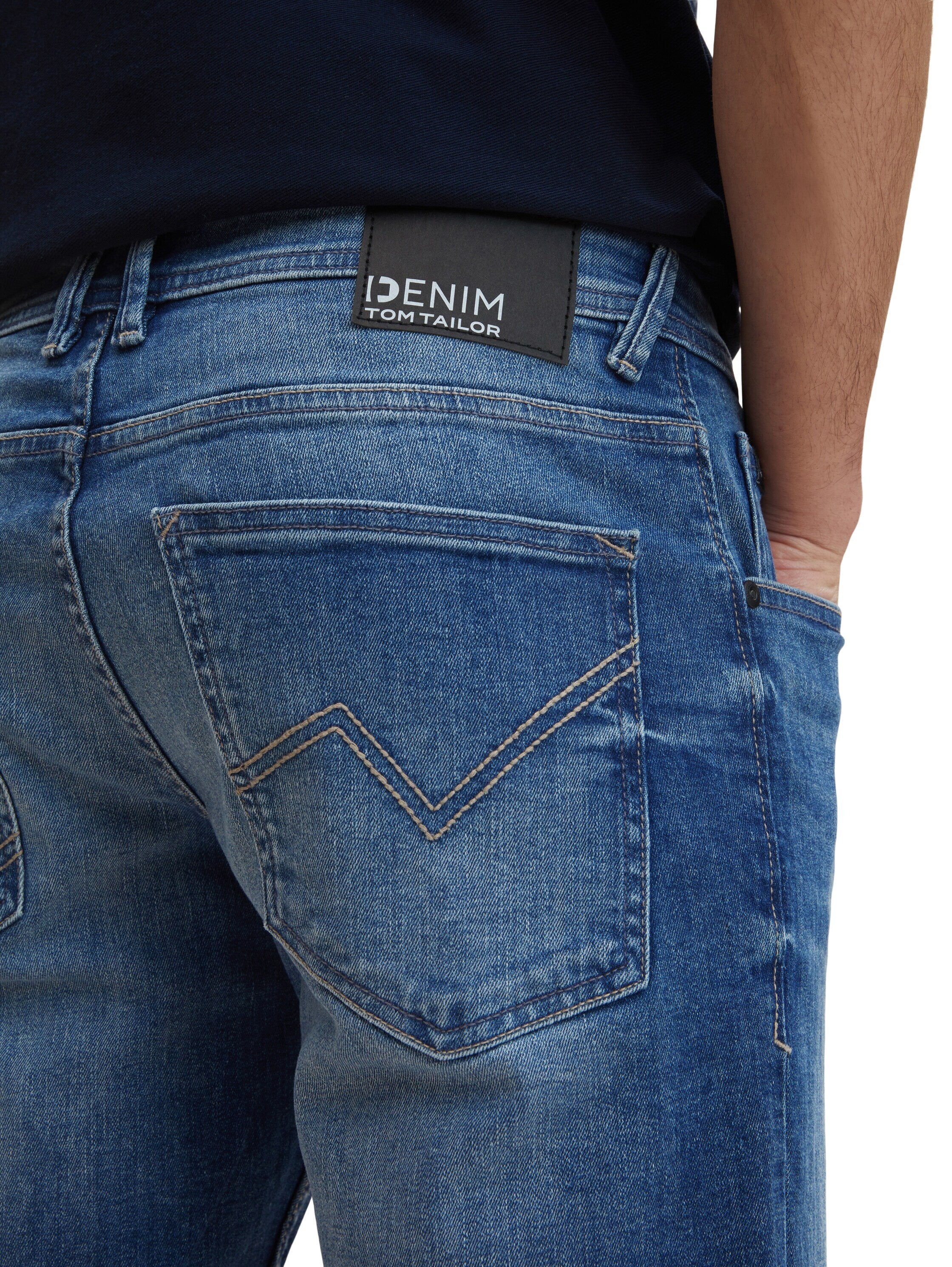 Tom Tailor Denim Male Shorts mit Gürtelschlaufen im 5-Pocket-Style