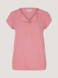 Tom Tailor Gemusterte Bluse Shirt mit LENZING ECOVERO