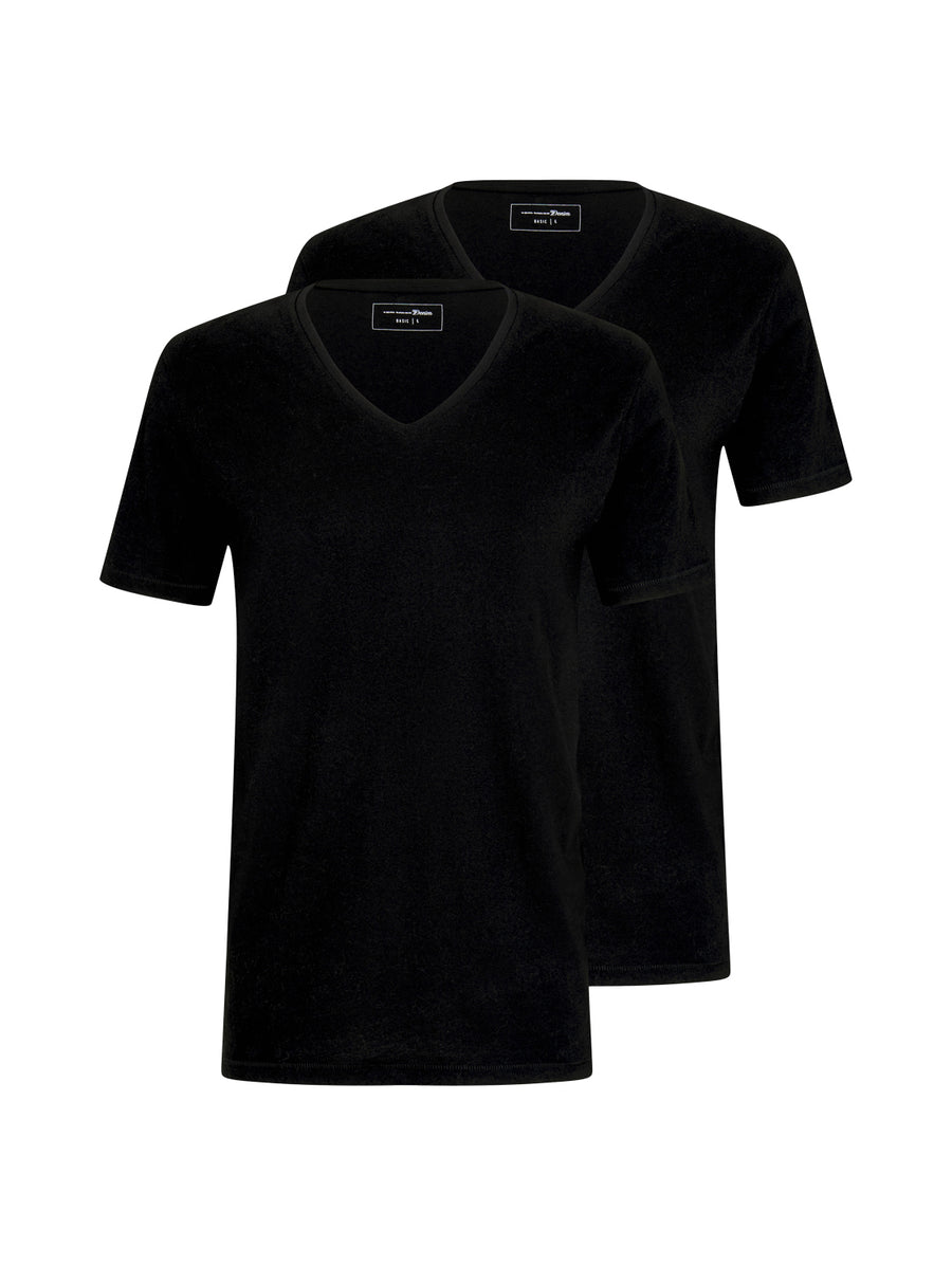 Tom Tailor 2 Pack Doppelpack Basic T-Shirt V-Neck