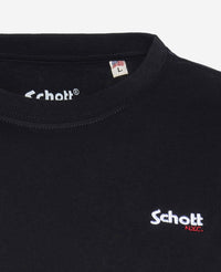 Schott TSLOGOCASUAL Kurzarmshirt mit Front-Print