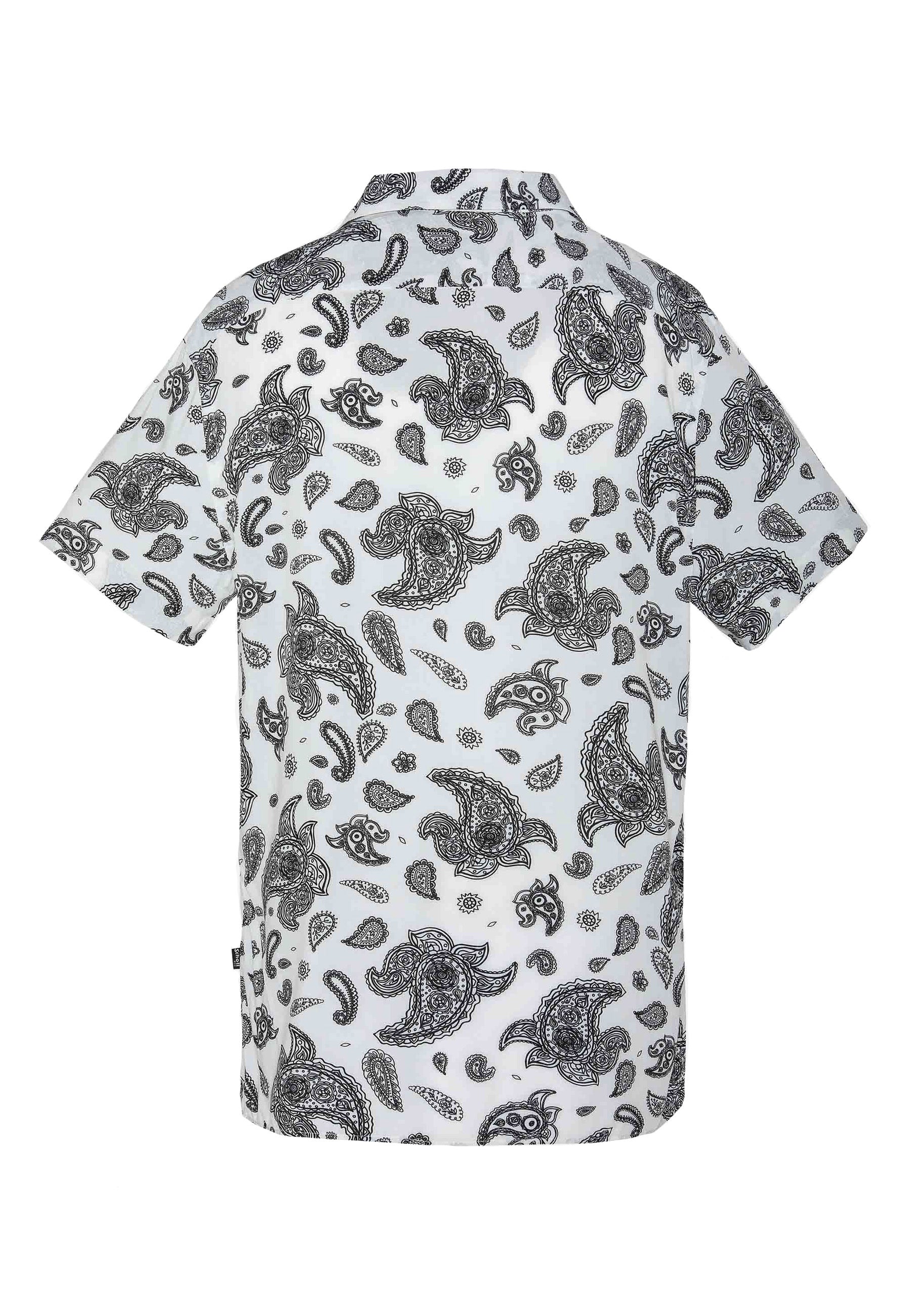 Schott Paisley-Hemd SCHRIVER mit kurzen Ärmeln