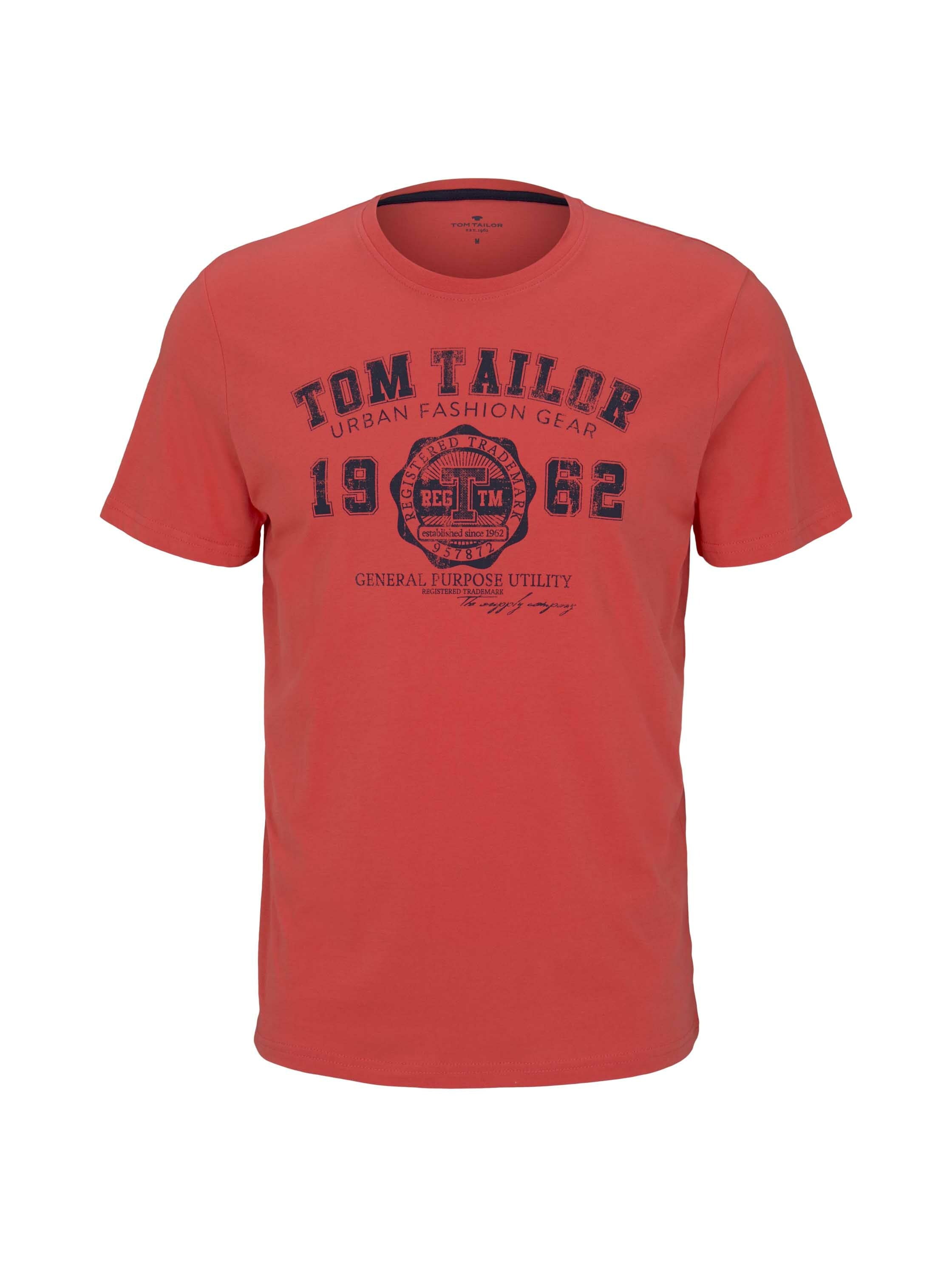 Tom Tailor T-Shirt mit Logo-Print R-Neck