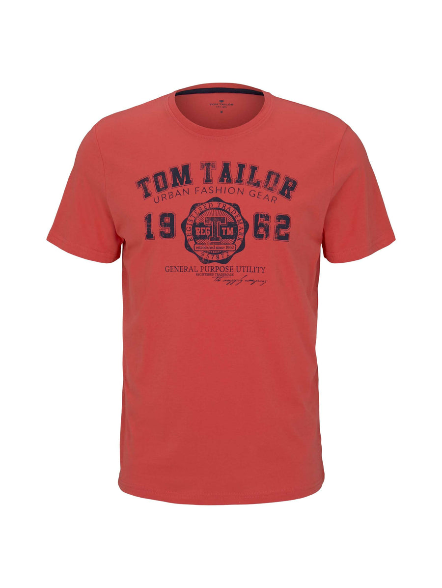 Tom Tailor T-Shirt mit Logo-Print R-Neck