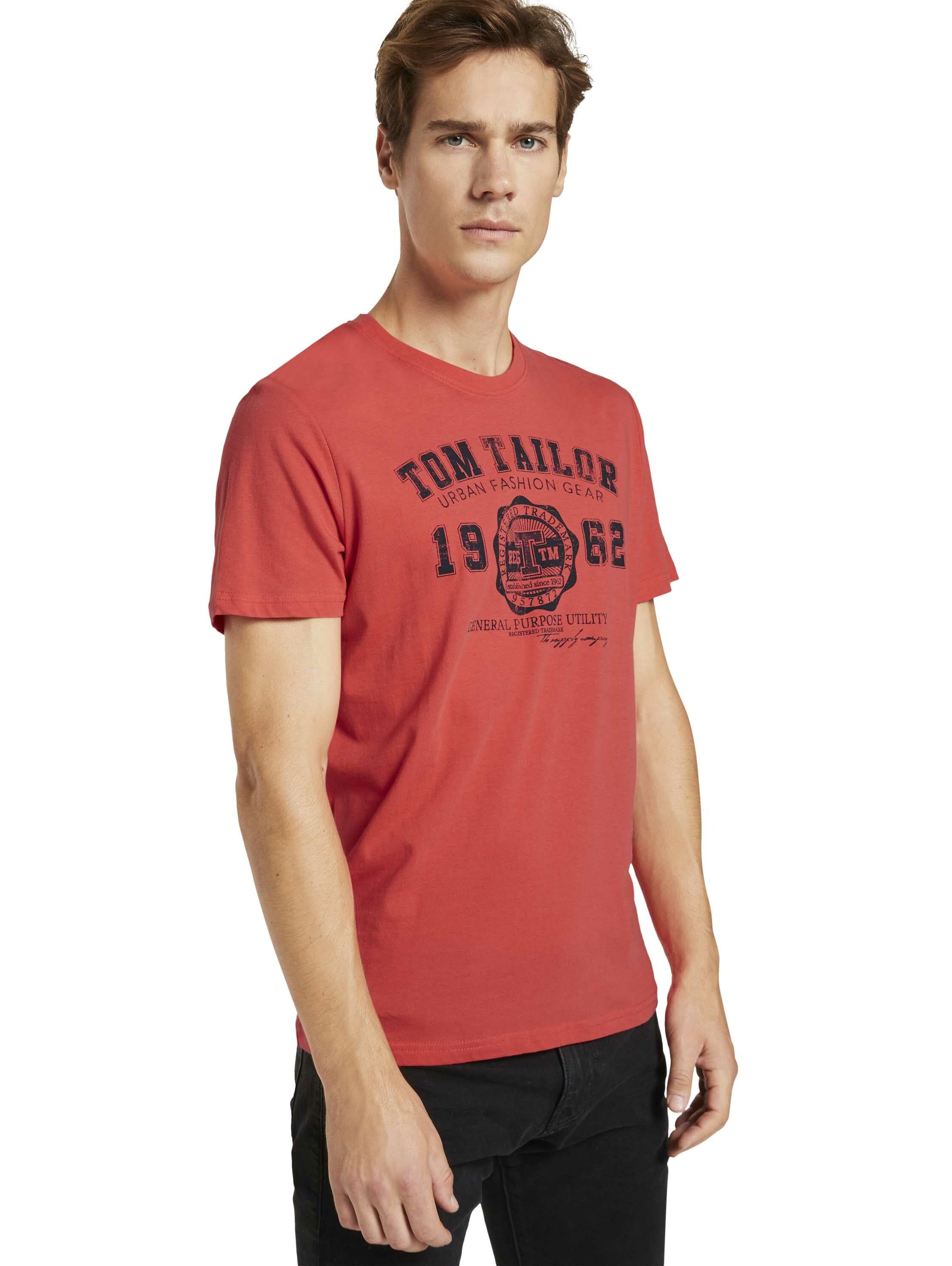 Tom Tailor T-Shirt mit Logo-Print R-Neck