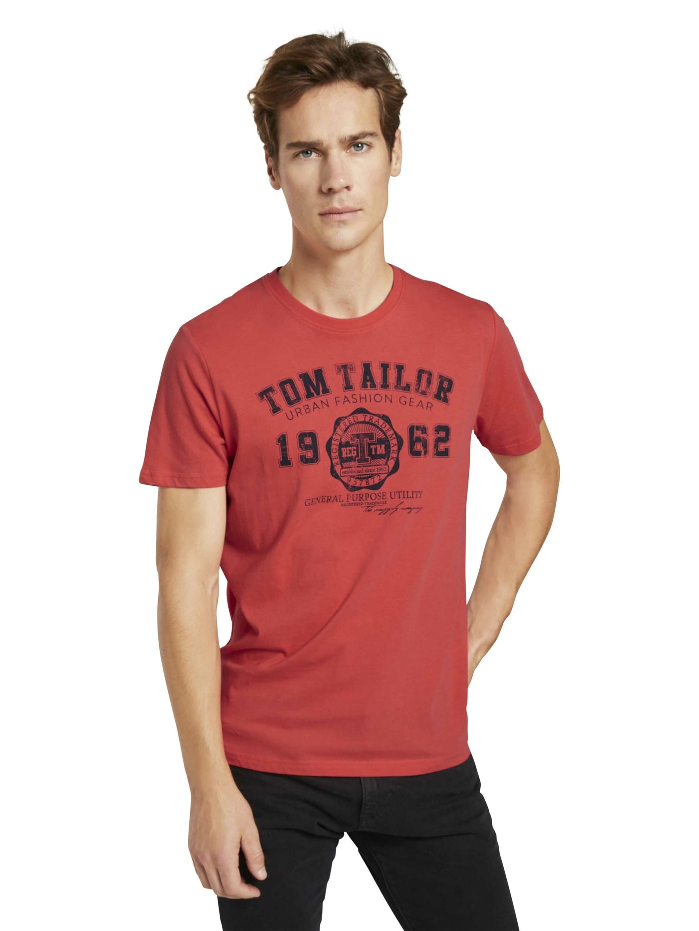 Tom Tailor T-Shirt mit Logo-Print R-Neck