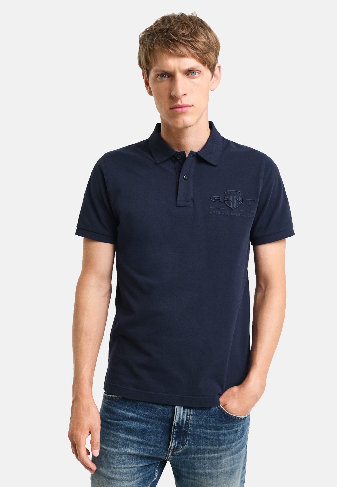Gant Reg Tonal Shield Kurzarmshirt