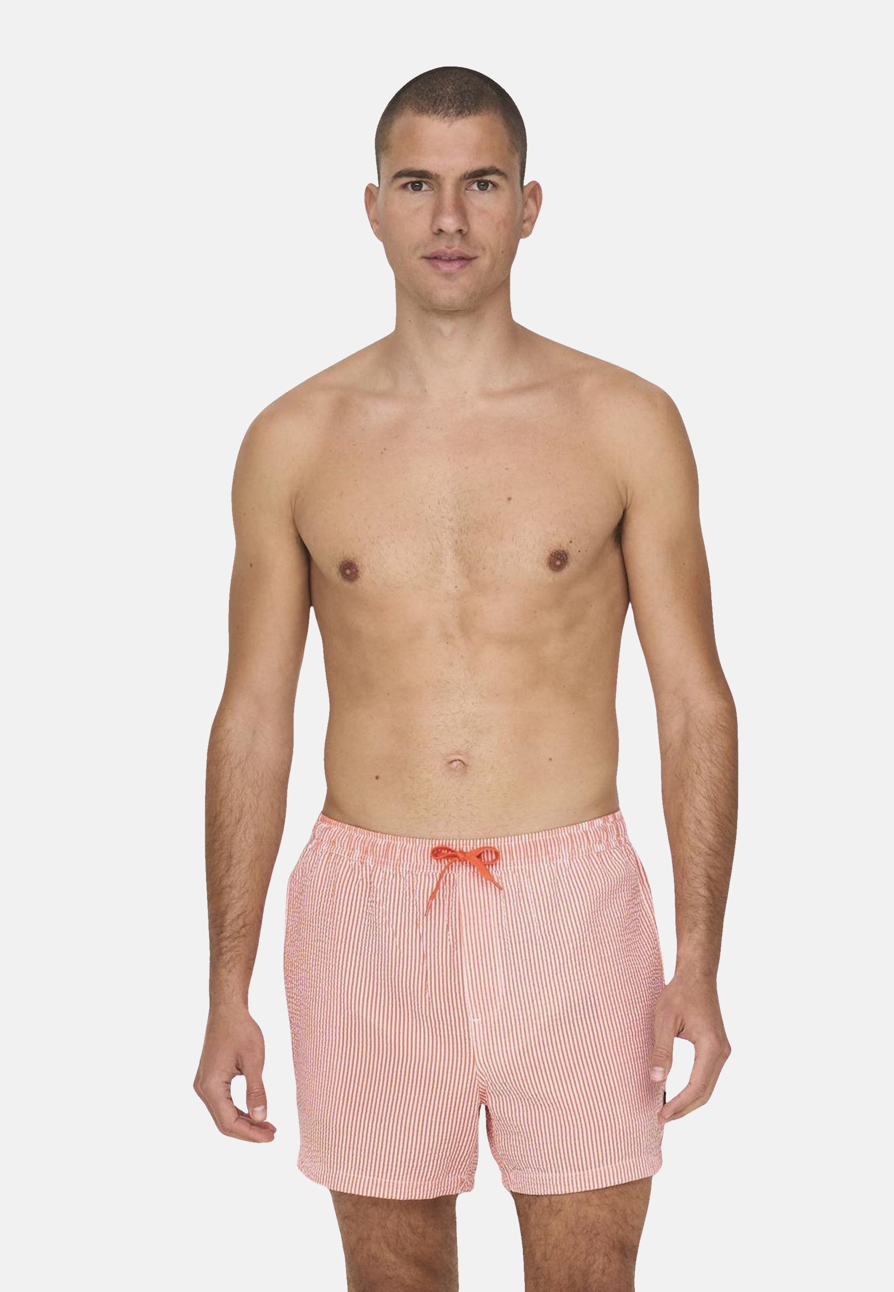 Only & Sons Ted Seersucker Swimshorts