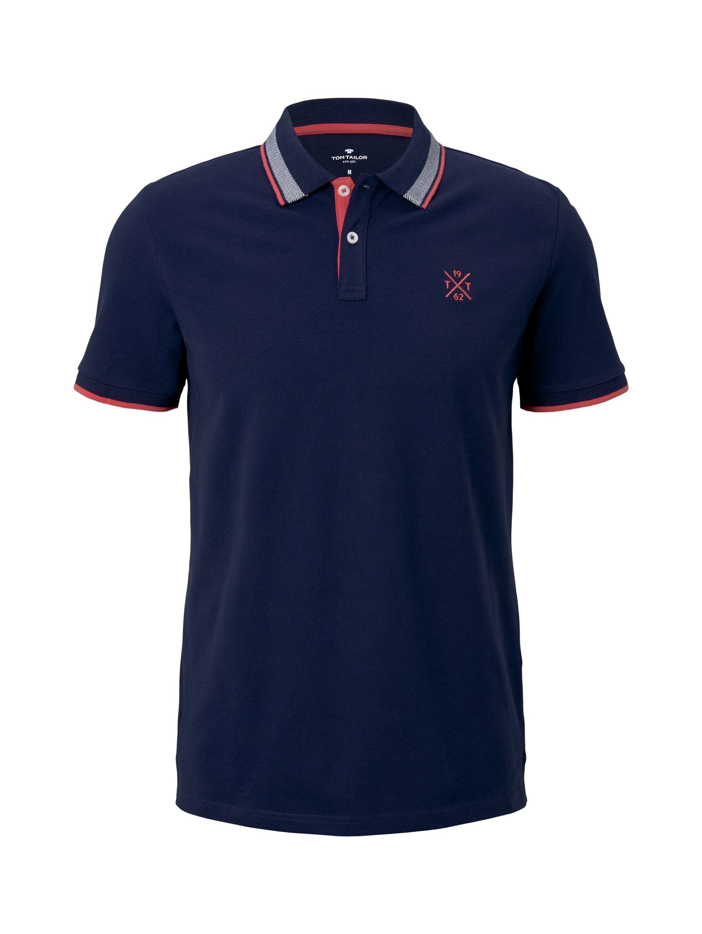 Tom Tailor Polo Polohemd Undercollar Wordin