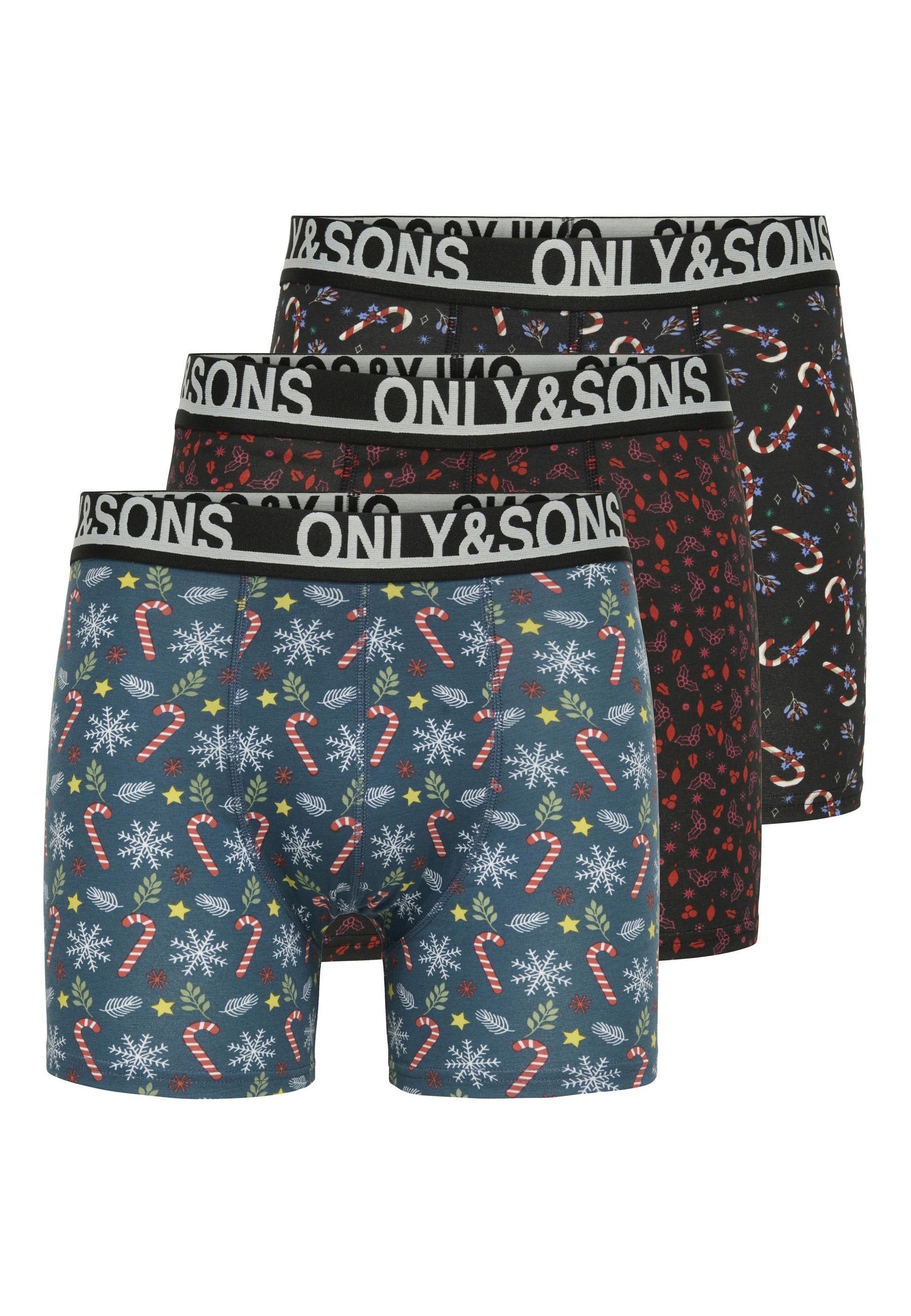 Only & Sons Fitz Unterhosen Dreierpack