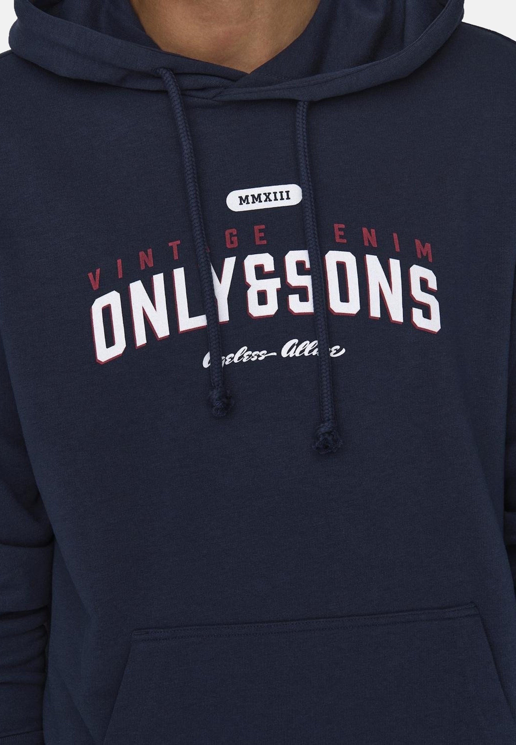 Only & Sons Lenny Reg Vintage Kapuzensweatshirt