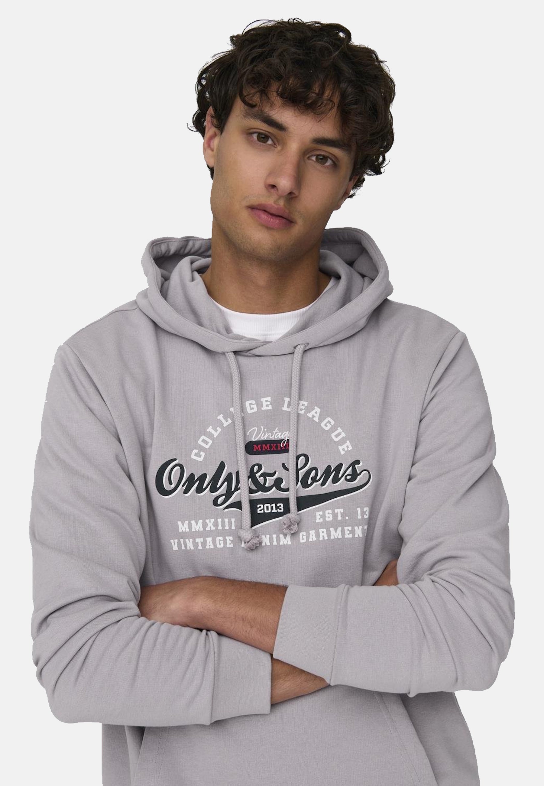 Only & Sons Lenny Reg Vintage Kapuzensweatshirt