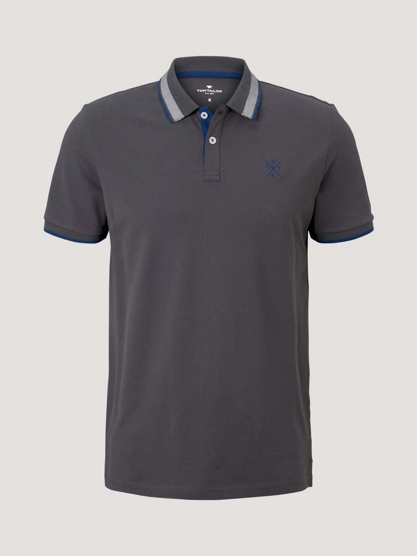 Tom Tailor Polo Polohemd Undercollar Wordin