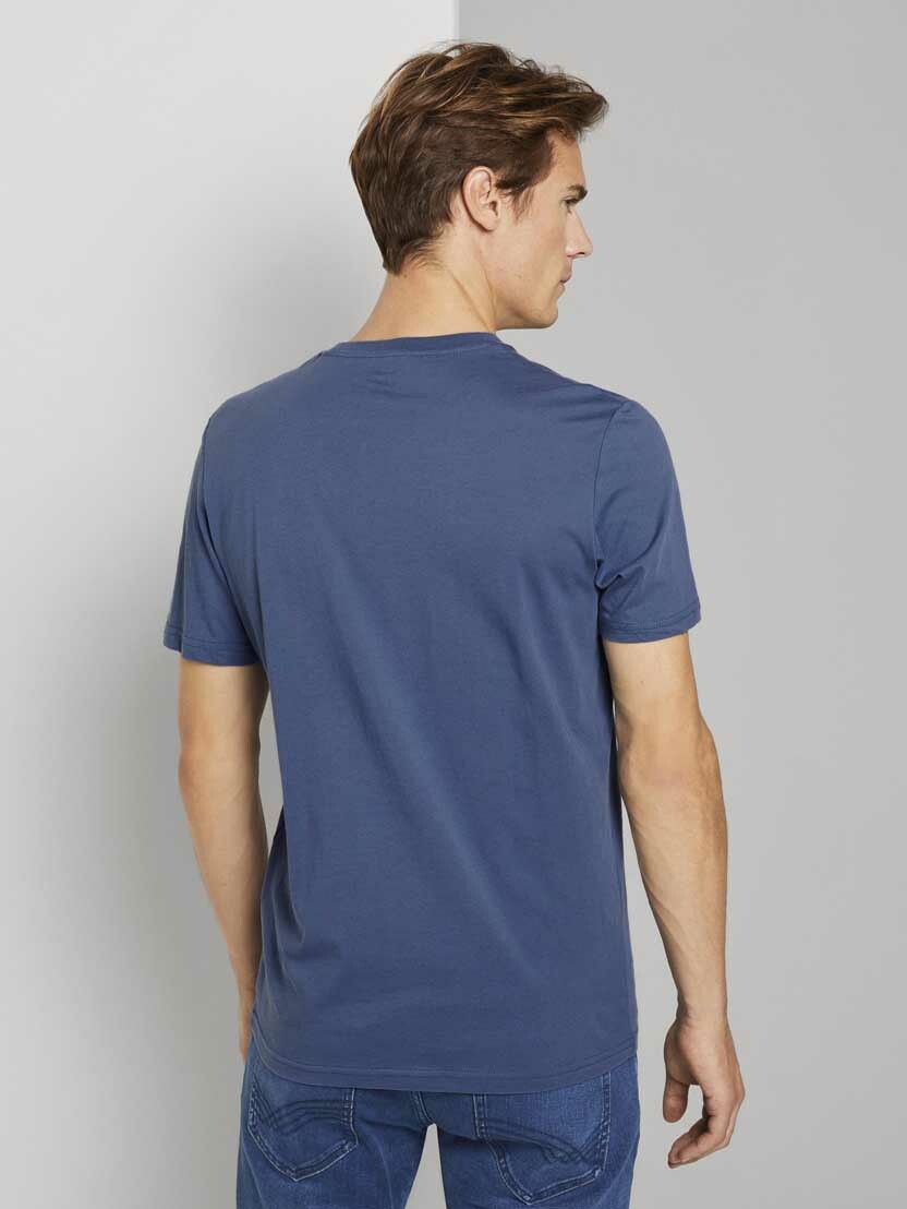 Tom Tailor T-Shirt mit Bio-Baumwolle und Print Rundhals