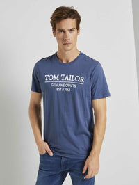Tom Tailor T-Shirt mit Bio-Baumwolle und Print Rundhals
