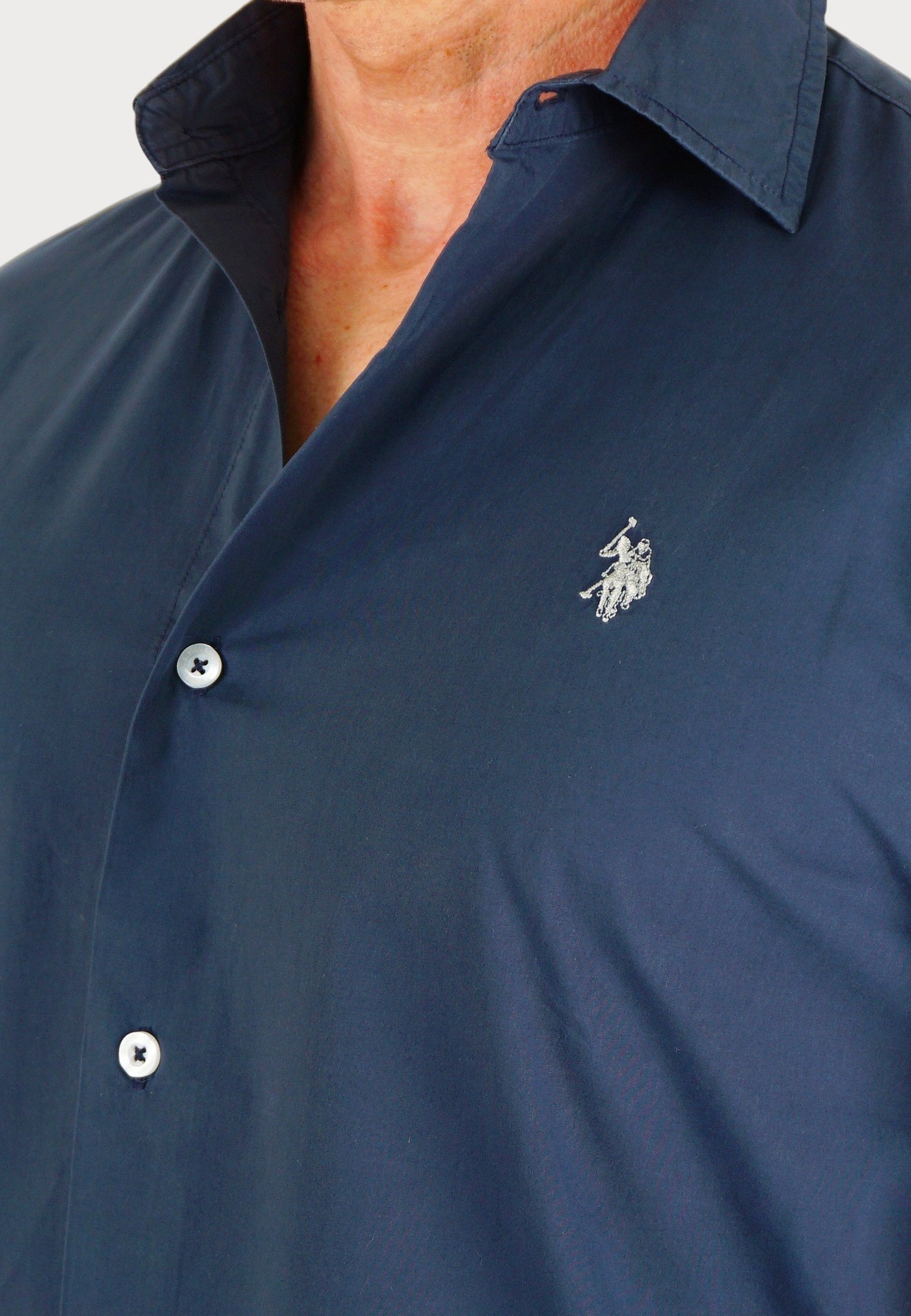 U.S. POLO Popeline Longsleeve Shirt