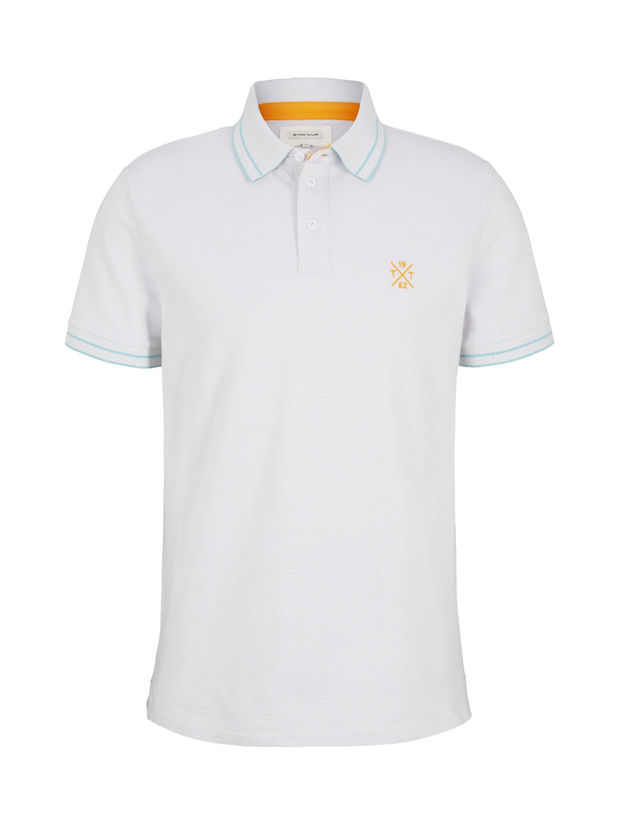 Tom Tailor Two Toned Kurzarmshirt mit Polokragen