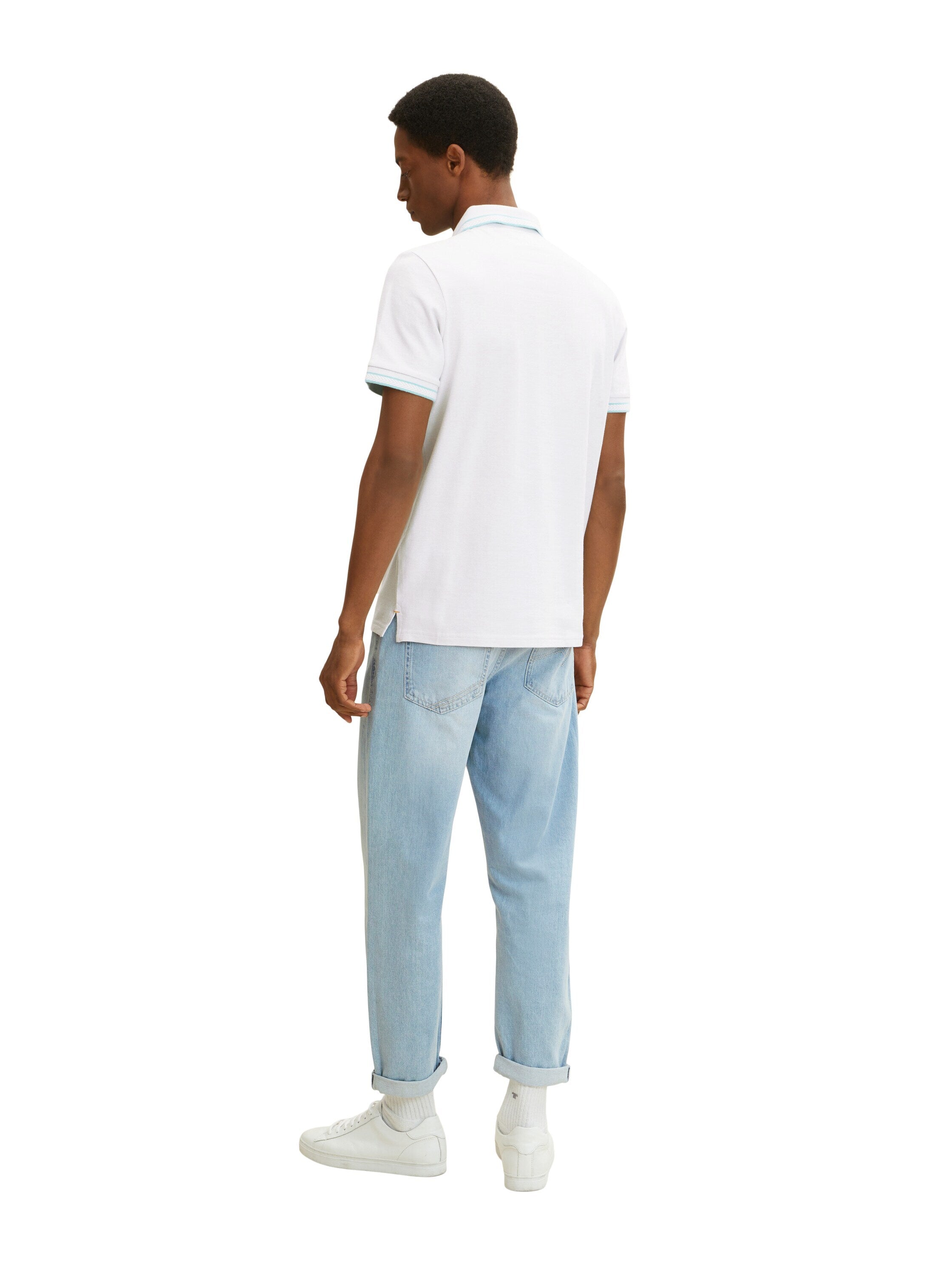 Tom Tailor Two Toned Kurzarmshirt mit Polokragen