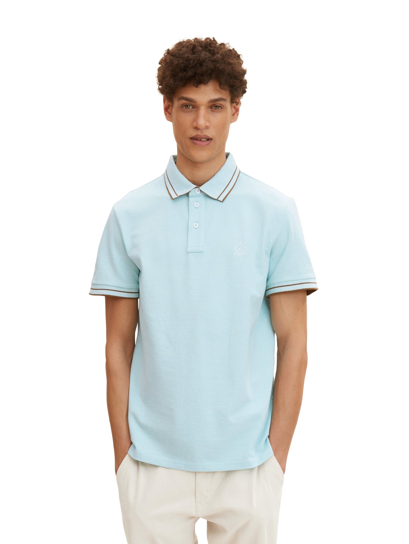 Tom Tailor Two Toned Kurzarmshirt mit Polokragen