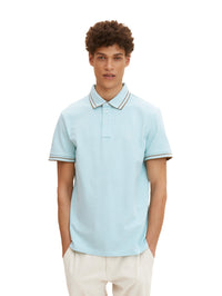 Tom Tailor Two Toned Kurzarmshirt mit Polokragen