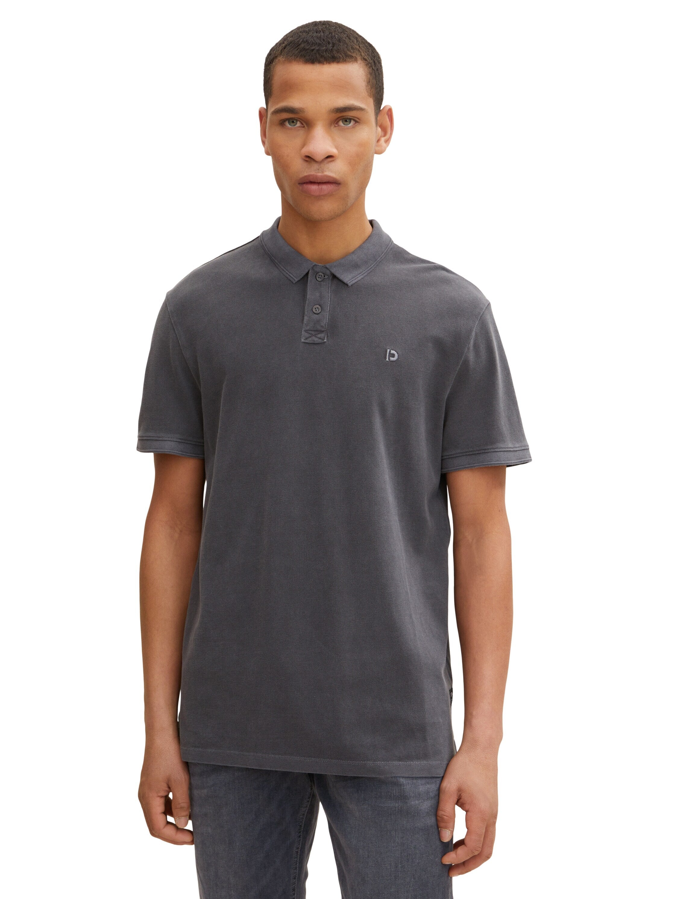Tom Tailor Garment Kurzarmshirt mit Polokragen